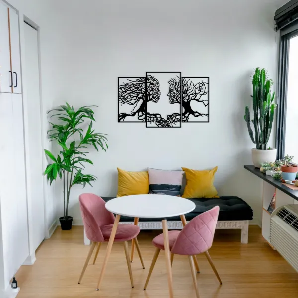 Dekoratívny kovový doplnok na stenu Love Tree