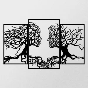 Dekoratívny kovový doplnok na stenu Love Tree
