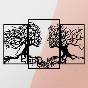 Dekoratívny kovový doplnok na stenu Love Tree