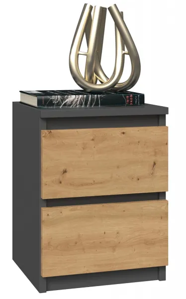TP Living Nočný stolík MALWA M2 dub artisan / antracit
