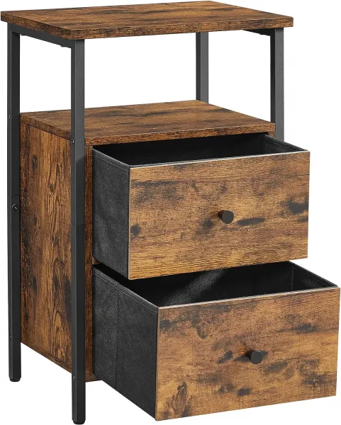 SONGMICS Noční stolek Domo vintage hnědý