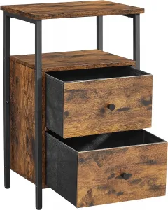 SONGMICS Noční stolek Domo vintage hnědý