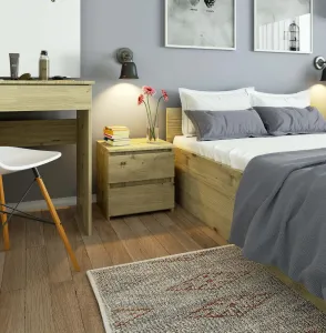 Ak furniture Nočný stolík CL2 40 cm dub artisan