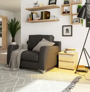 Ak furniture Nočný stolík CL2 40 cm dub sonoma