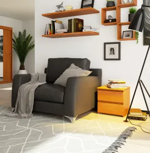 Ak furniture Nočný stolík CL2 40 cm jelša