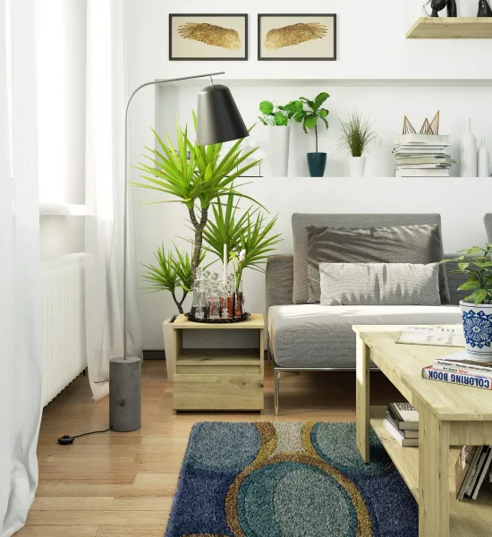 Ak furniture Nočný stolík CL1 40 cm dub artisan