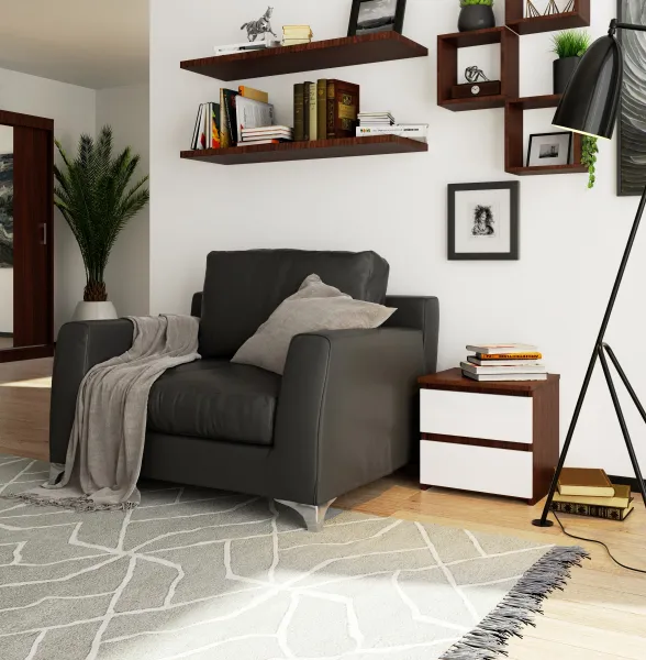 Ak furniture Nočný stolík CL2 40 cm wenge/biely