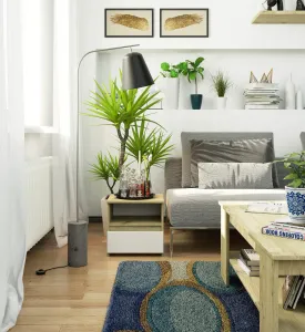 Ak furniture Nočný stolík CL1 40 cm dub artisan/biely
