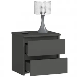 Ak furniture Noční stolek CL2 40 cm grafitově šedý