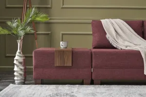 Rohová rozkladacia pohovka Fly Corner Sofa Bed Right - Claret Red