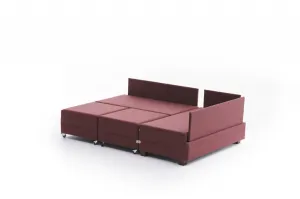 Rohová rozkladacia pohovka Fly Corner Sofa Bed Right - Claret Red