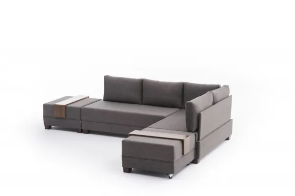 Rohová rozkladacia pohovka Fly Corner Sofa Bed Right- Brown