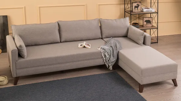 Rohová sedacia súprava / Rohová pohovka Bella Corner Sofa Right 1 - Cream