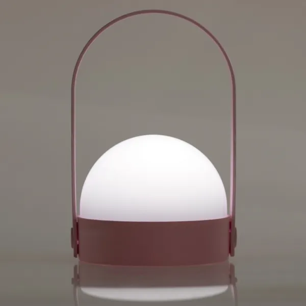 DecoKing Prenosná LED lampa KAMPI ružová