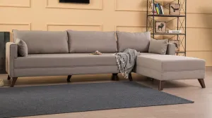 Rohová sedacia súprava / Rohová pohovka Bella Corner Sofa Right 1 - Cream