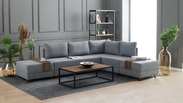 Rohová rozkladacia pohovka Fly Corner Sofa Bed Right- Grey
