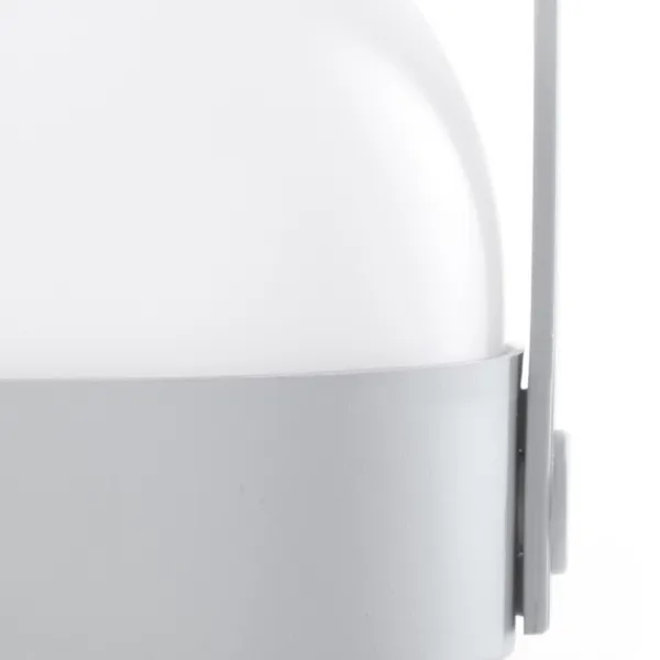 DecoKing Prenosná LED lampa KAMPI sivá, veľkosť m