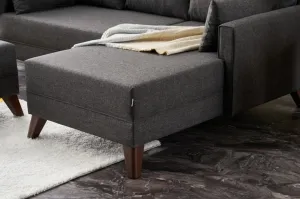 Rohová rozkladacia pohovka Bella Mini RightAnthracite