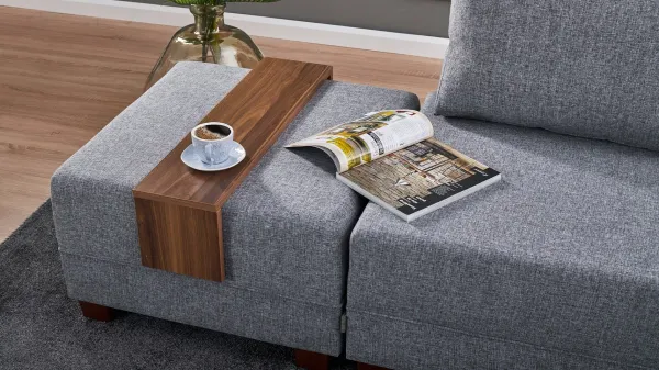 Rohová rozkladacia pohovka Fly Corner Sofa Bed Right- Grey