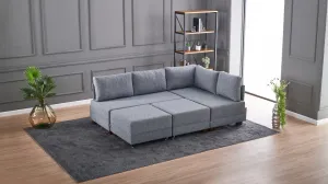 Rohová rozkladacia pohovka Fly Corner Sofa Bed Right- Grey