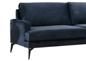 Rohová sedacia súprava / Rohová pohovka Papira Corner Right (L3+Chl) - Navy Blue