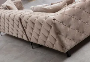 Rohová sedacia súprava / Rohová pohovka Como Corner Right - Beige
