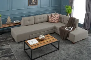 Rohová rozkladacia pohovka Manama Corner Sofa Bed Right - Cream