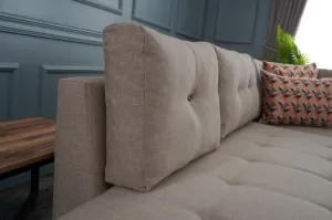 Rohová rozkladacia pohovka Manama Corner Sofa Bed Right - Cream