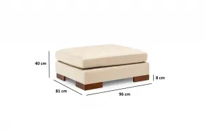 Rohová sedacia súprava / Rohová pohovka Tulip Corner Left With Pouf - Beige