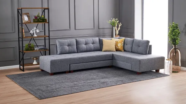 Rohová rozkladacia pohovka Manama Corner Sofa Bed Right - Grey