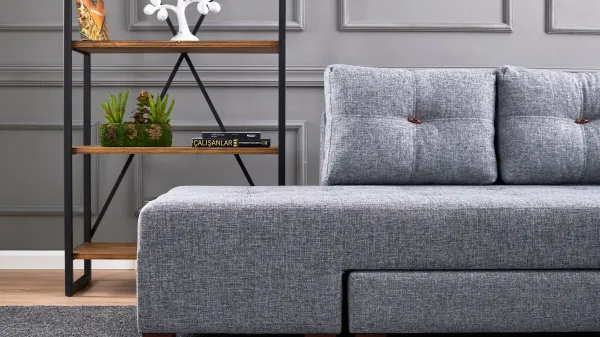 Rohová rozkladacia pohovka Manama Corner Sofa Bed Right - Grey
