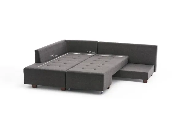 Rohová rozkladacia pohovka Manama Corner Sofa Bed Left - Anthracite