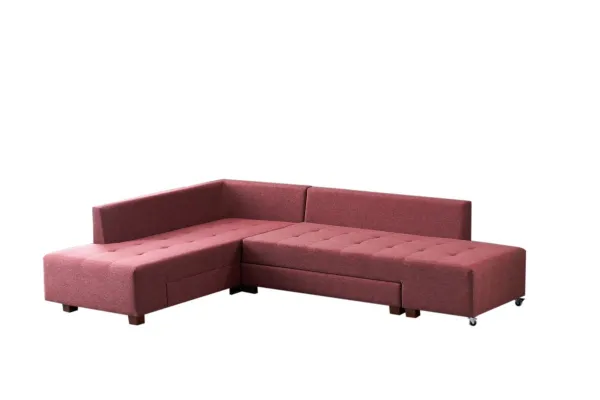 Rohová rozkladacia pohovka Manama Corner Sofa Bed Left - Claret Red