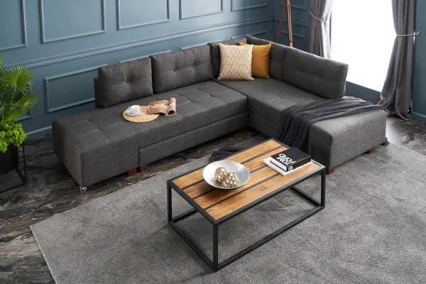 Rohová rozkladacia pohovka Manama Corner Sofa Bed Right - Anthracite