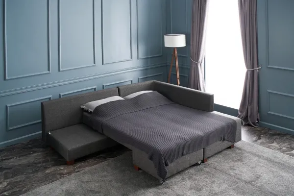 Rohová rozkladacia pohovka Manama Corner Sofa Bed Right - Anthracite