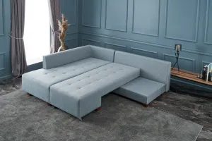 Rohová rozkladacia pohovka Manama Corner Sofa Bed Left - Light Blue