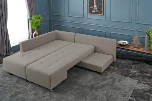 Rohová rozkladacia pohovka Manama Corner Sofa Bed Left - Cream