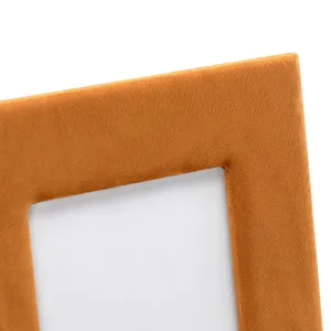 AmeliaHome Fotorámeček Velvo 21x26 cm oranžový, veľkosť 21x26x2