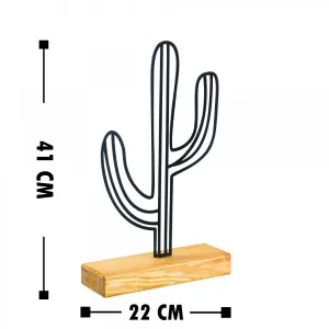 Dekoratívny predmet Cactus - Black