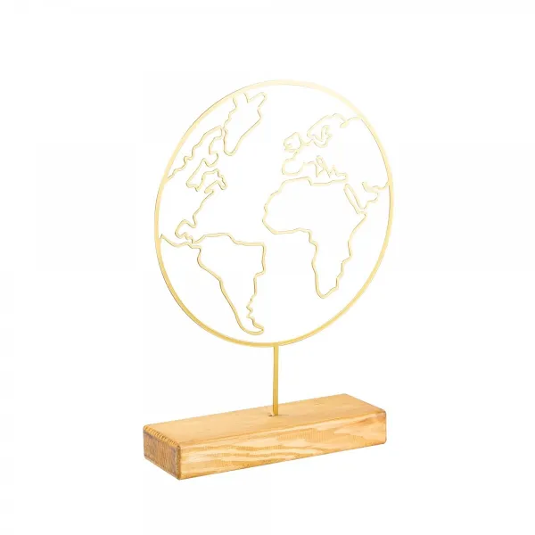 Dekoratívny predmet World - Gold