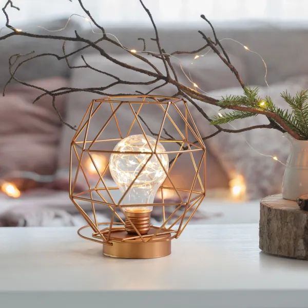 DecoKing LED dekorácia BALBU medená