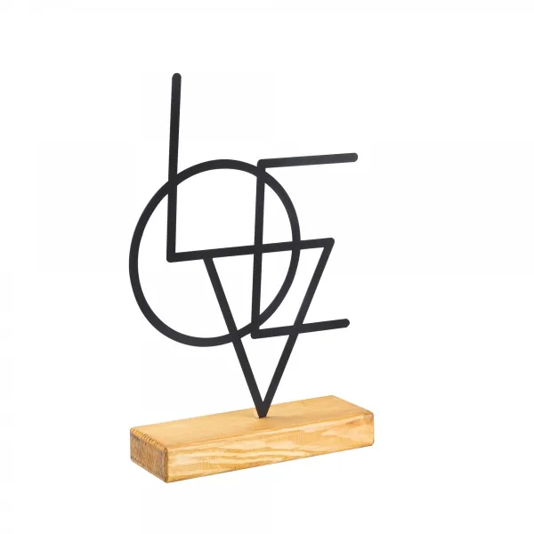 Dekoratívny predmet Geometric - Black
