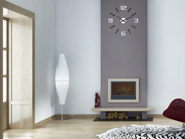 Moderné nástenné hodiny SILVER XL BLACK-MIRROR blackmirror