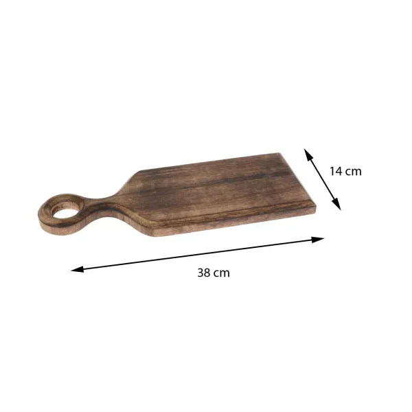 Excellent Houseware Doštička na krájanie 38 cm hnedá