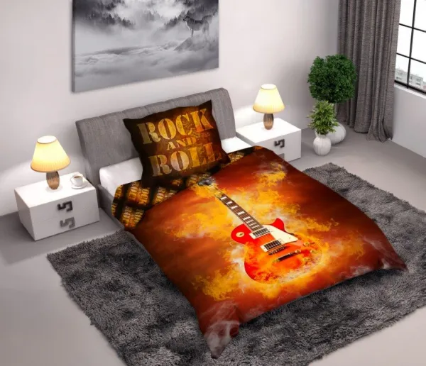 Faro Bavlnená posteľná bielizeň Gitara 160x200 cm