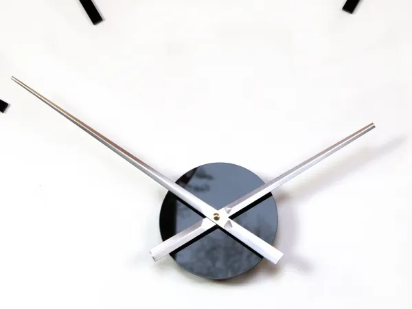 ModernClock 3D nalepovacie hodiny Carlo čierne