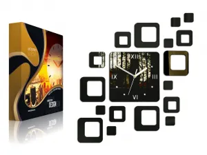 Moderné nástenné hodiny ROMAN WENGE wenge