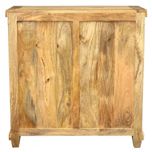 indickynabytok.sk - Barová skriňa Devi 90x90x45 indický masív mango