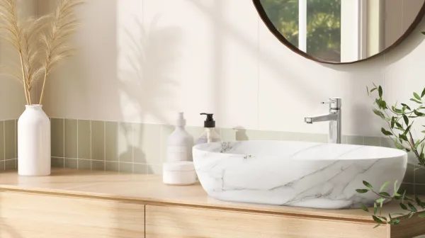 INVENA - Umývadlová batéria vysoká GLAMOUR TREND chróm BU-02-W01-V