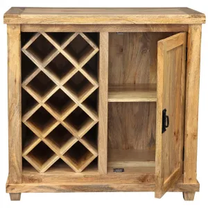 indickynabytok.sk - Barová skriňa Devi 90x90x45 indický masív mango